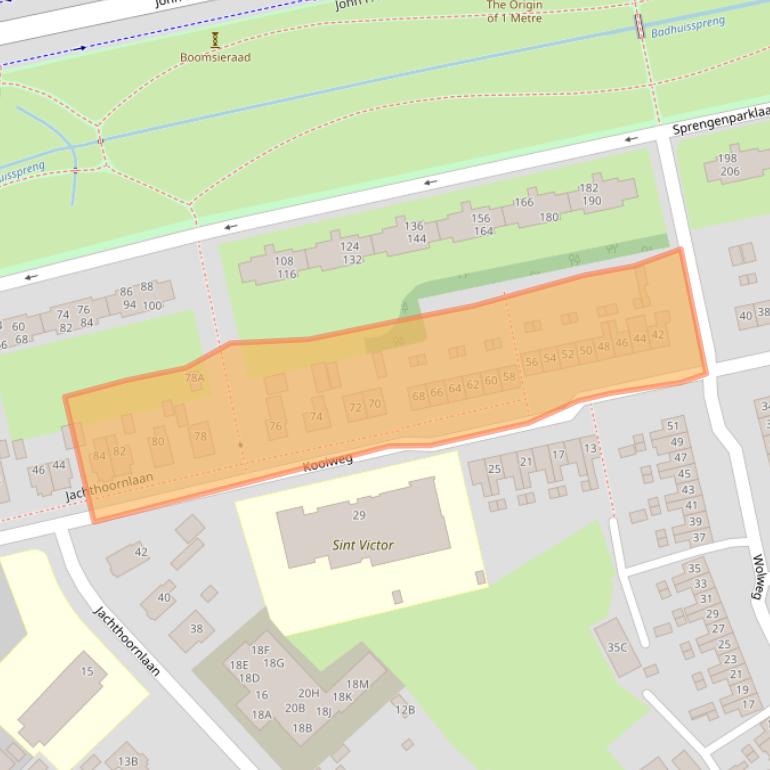 Kaart van postcodegebied 7312CC.