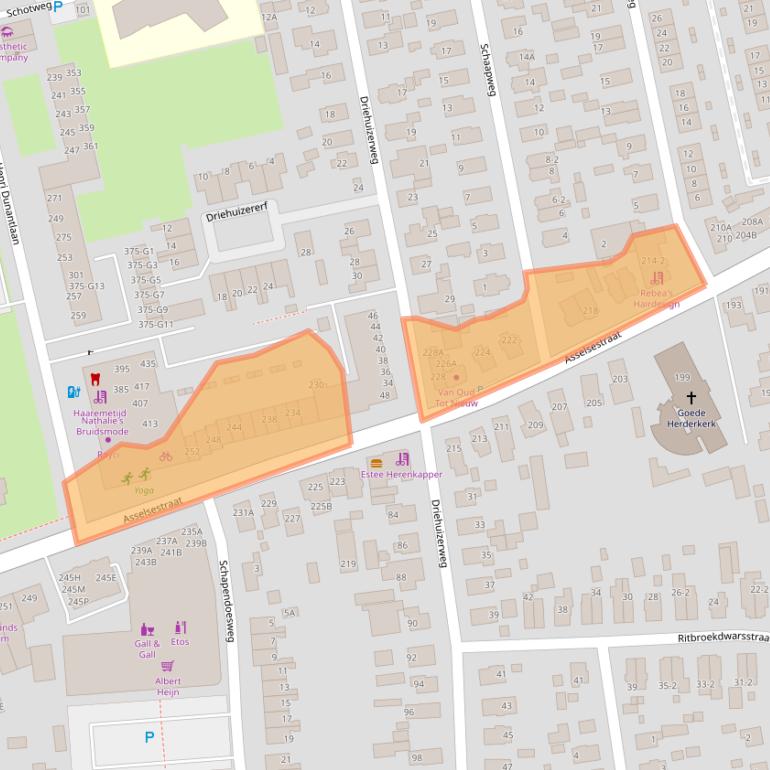 Kaart van postcodegebied 7312DB.