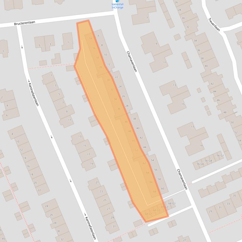 Kaart van postcodegebied 7312HH.