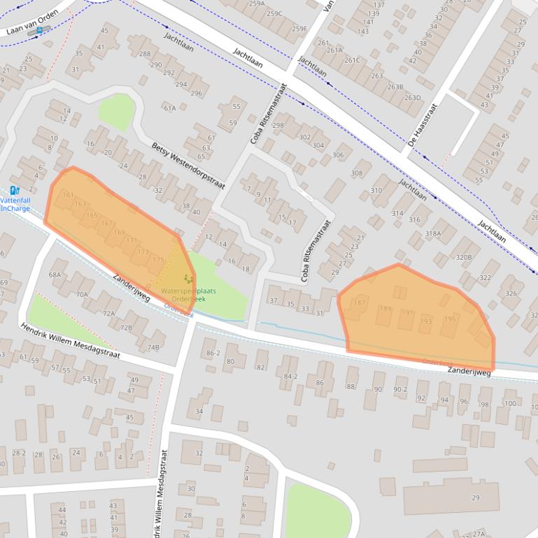 Kaart van postcodegebied 7312LJ.