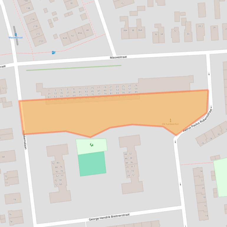 Kaart van postcodegebied 7312LV.