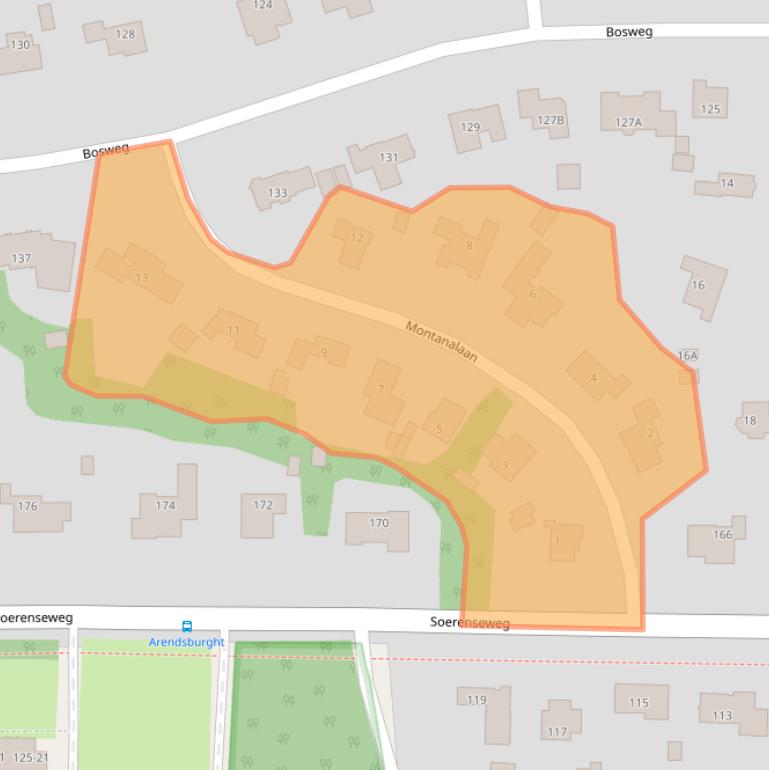 Kaart van postcodegebied 7313CJ.