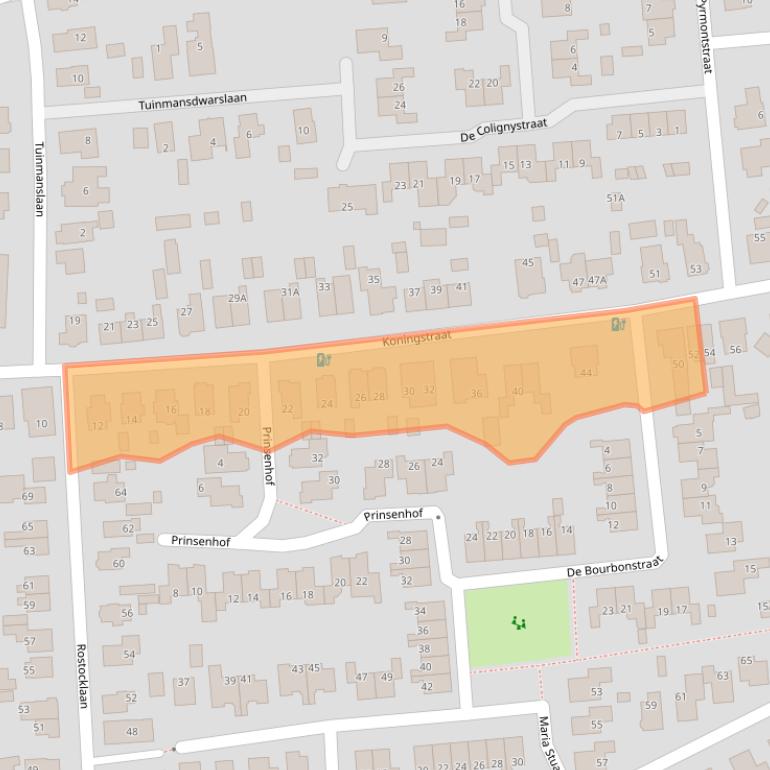 Kaart van postcodegebied 7315HW.