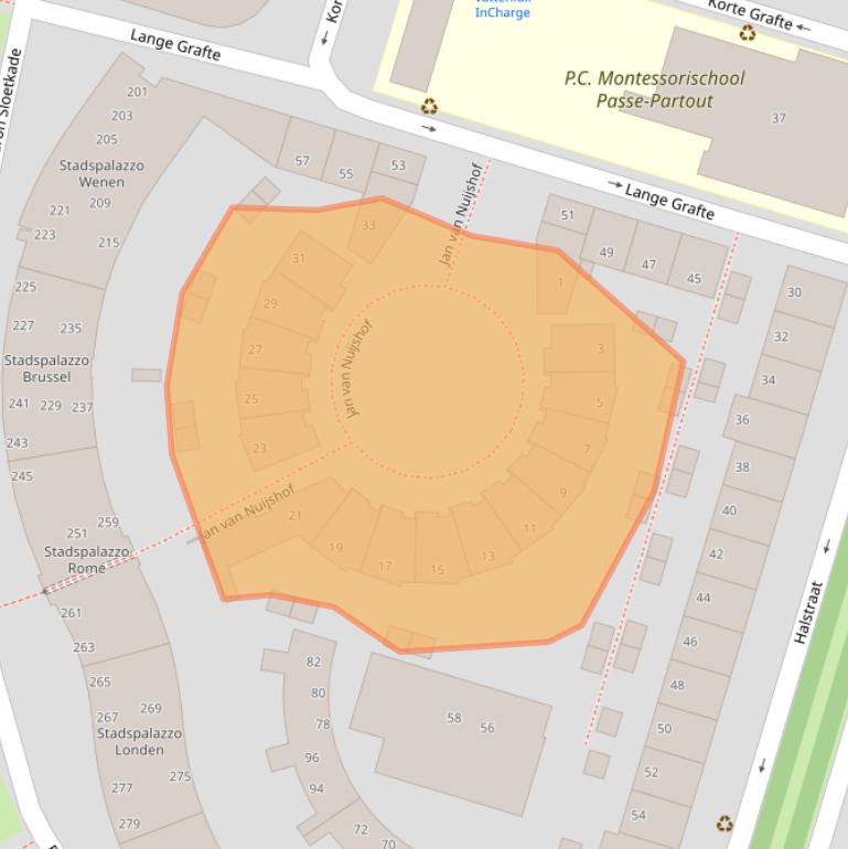 Kaart van postcodegebied 7321AK.