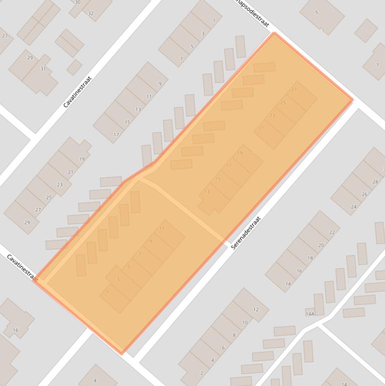 Kaart van postcodegebied 7323LJ.