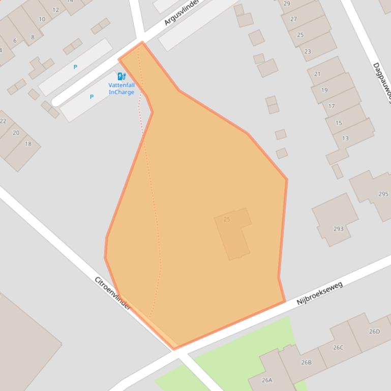 Kaart van postcodegebied 7323RG.