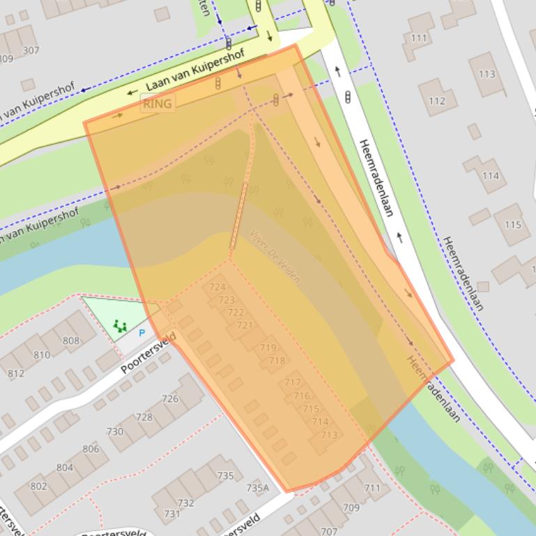 Kaart van postcodegebied 7327AR.