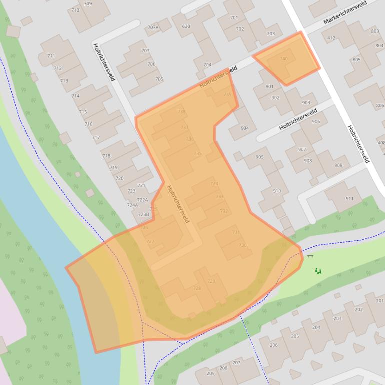 Kaart van postcodegebied 7327DE.