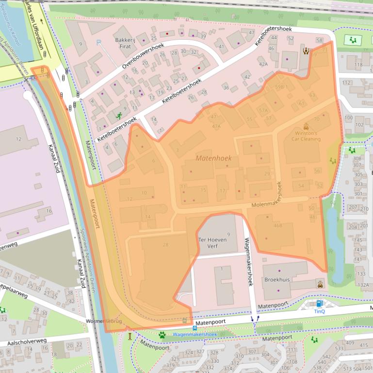 Kaart van postcodegebied 7328JK.