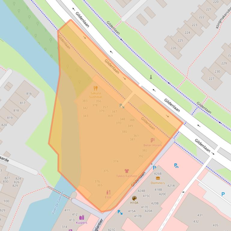 Kaart van postcodegebied 7329EC.