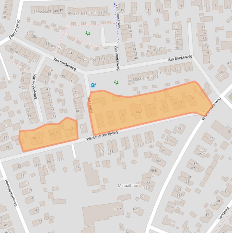 Kaart van postcodegebied 7335DB.