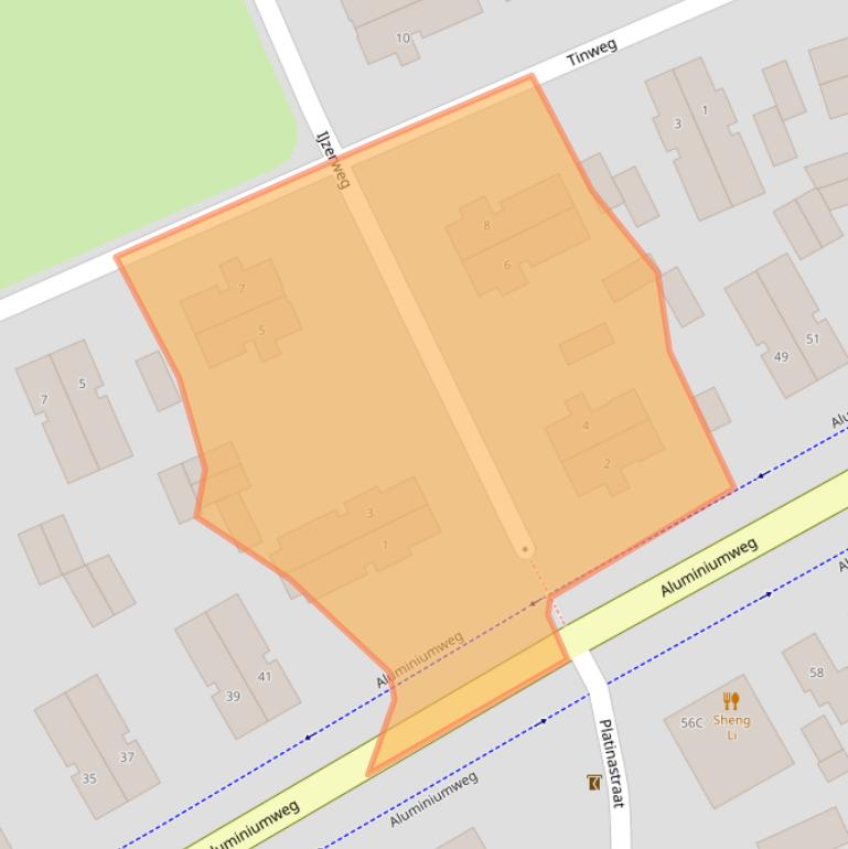 Kaart van postcodegebied 7335EA.