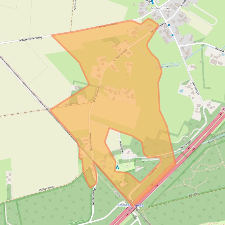 Kaart van postcodegebied 7364AL.