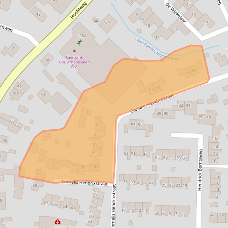 Kaart van postcodegebied 7371AS.