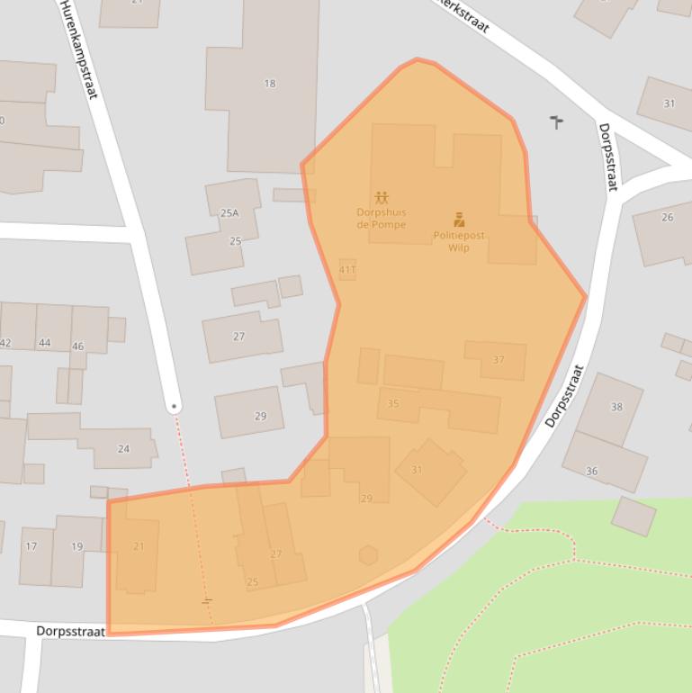 Kaart van postcodegebied 7384BD.