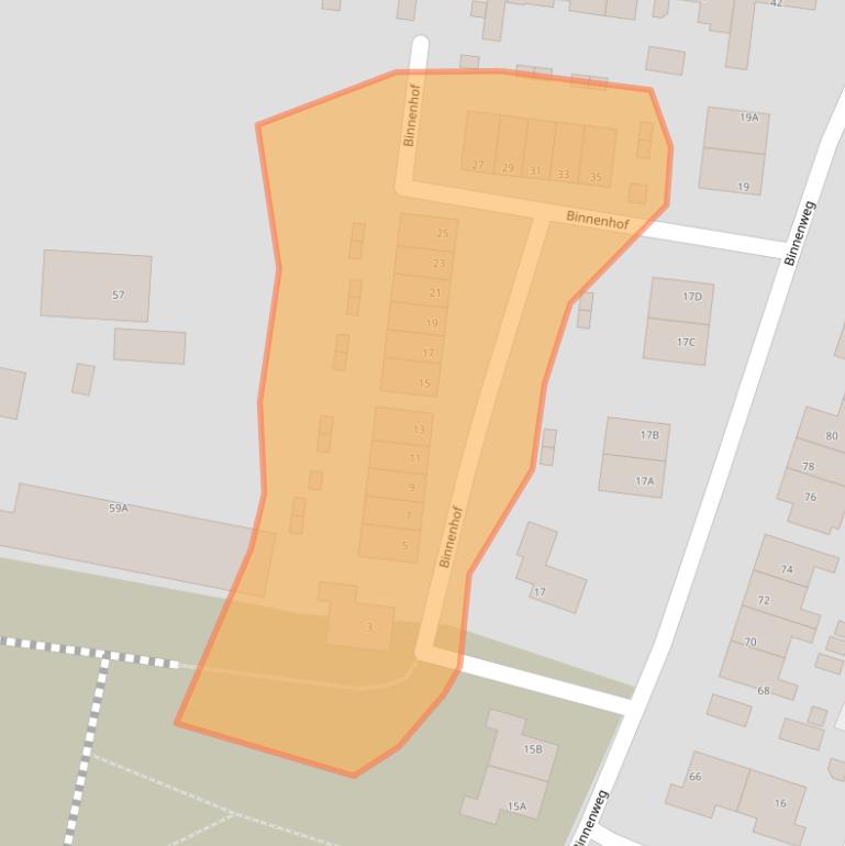 Kaart van postcodegebied 7384GB.