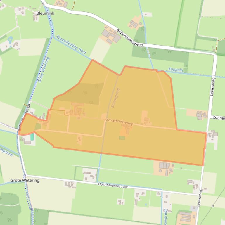 Kaart van postcodegebied 7384SR.