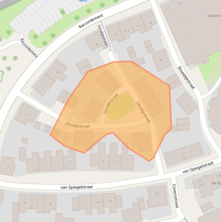 Kaart van postcodegebied 7391NB.
