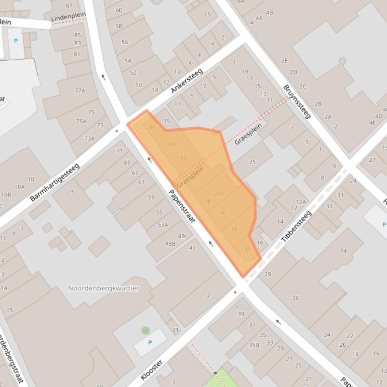 Kaart van postcodegebied 7411NE.