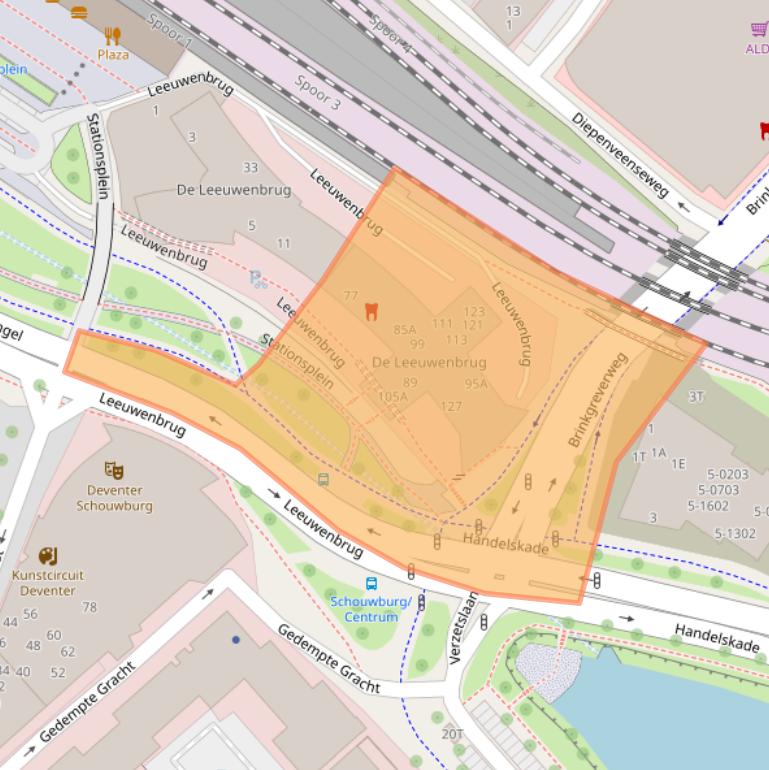 Kaart van postcodegebied 7411TH.