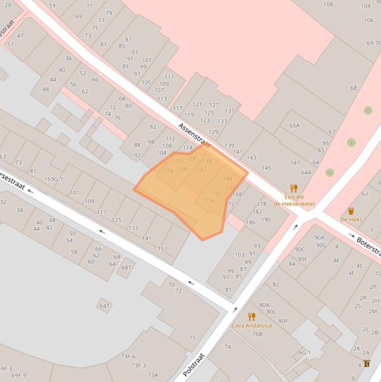 Kaart van postcodegebied 7411VN.