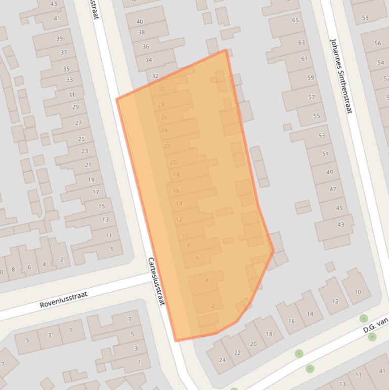 Kaart van postcodegebied 7412EP.