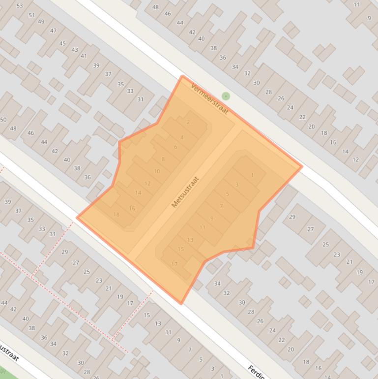 Kaart van postcodegebied 7412GK.