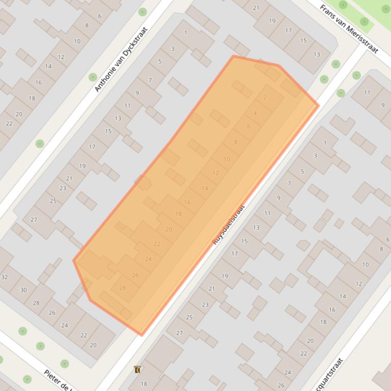 Kaart van postcodegebied 7412RH.