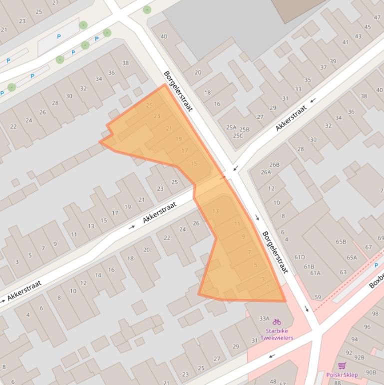 Kaart van postcodegebied 7412XA.