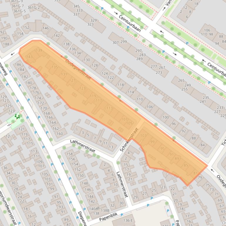 Kaart van postcodegebied 7413EC.
