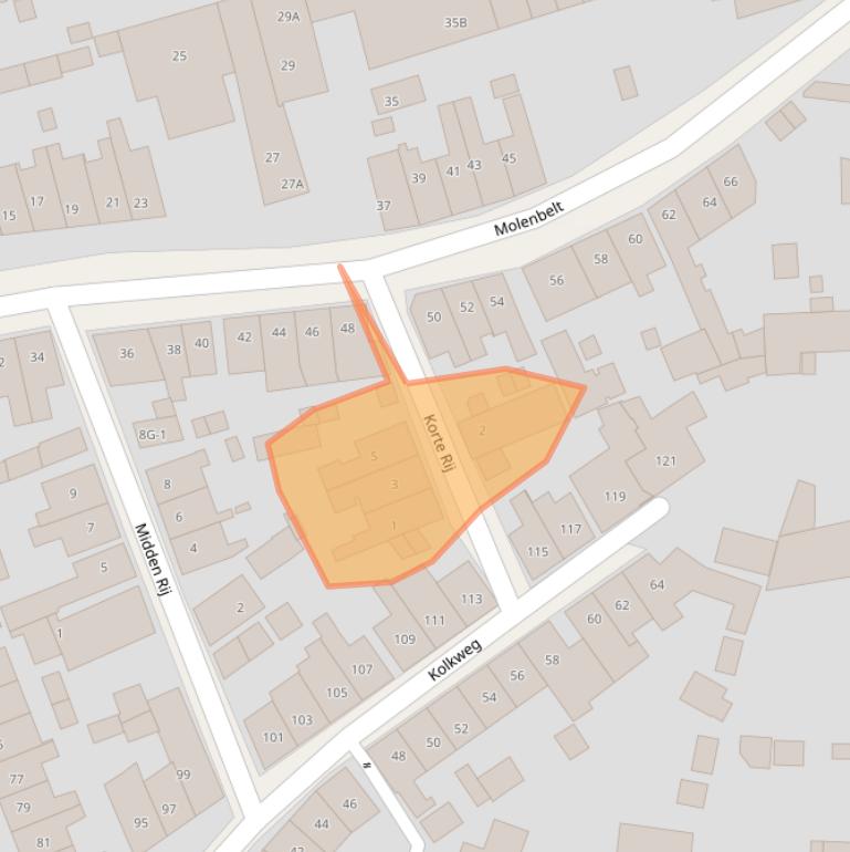 Kaart van postcodegebied 7413XL.