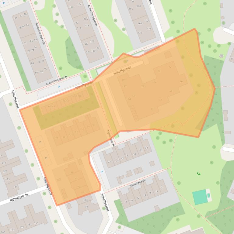 Kaart van postcodegebied 7414WH.