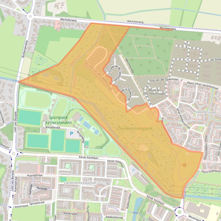 Kaart van postcodegebied 7415NS.