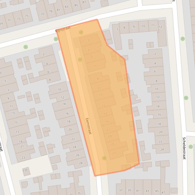 Kaart van postcodegebied 7417XV.