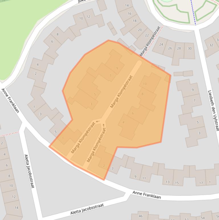 Kaart van postcodegebied 7421HA.