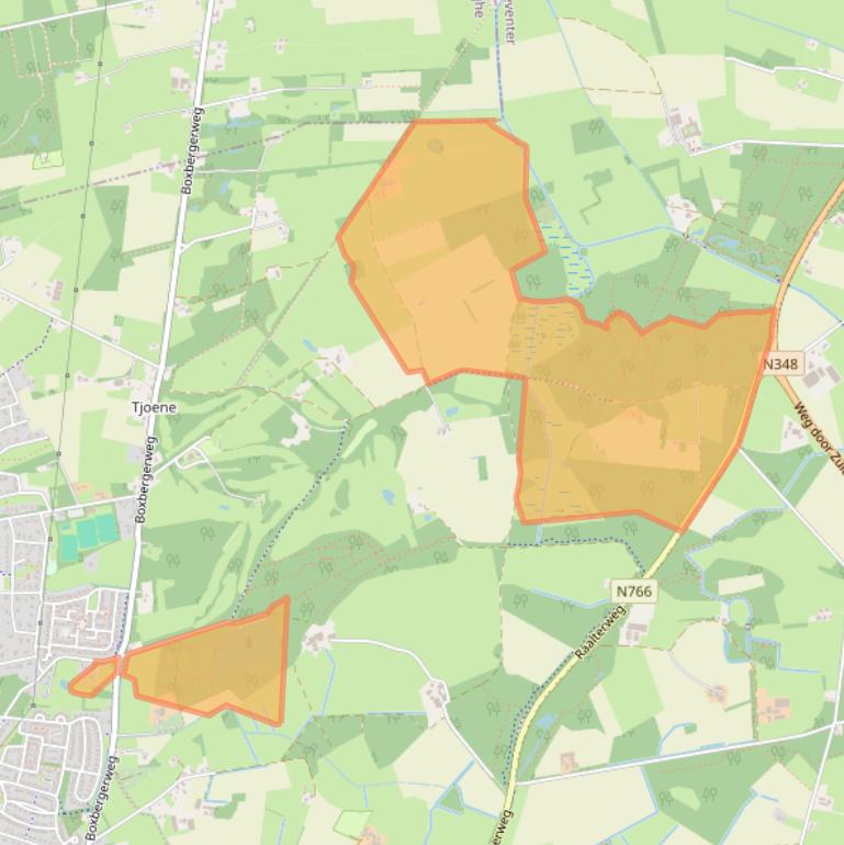 Kaart van postcodegebied 7431PK.