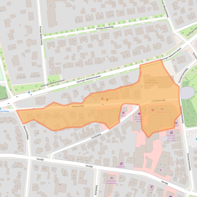 Kaart van postcodegebied 7433DK.