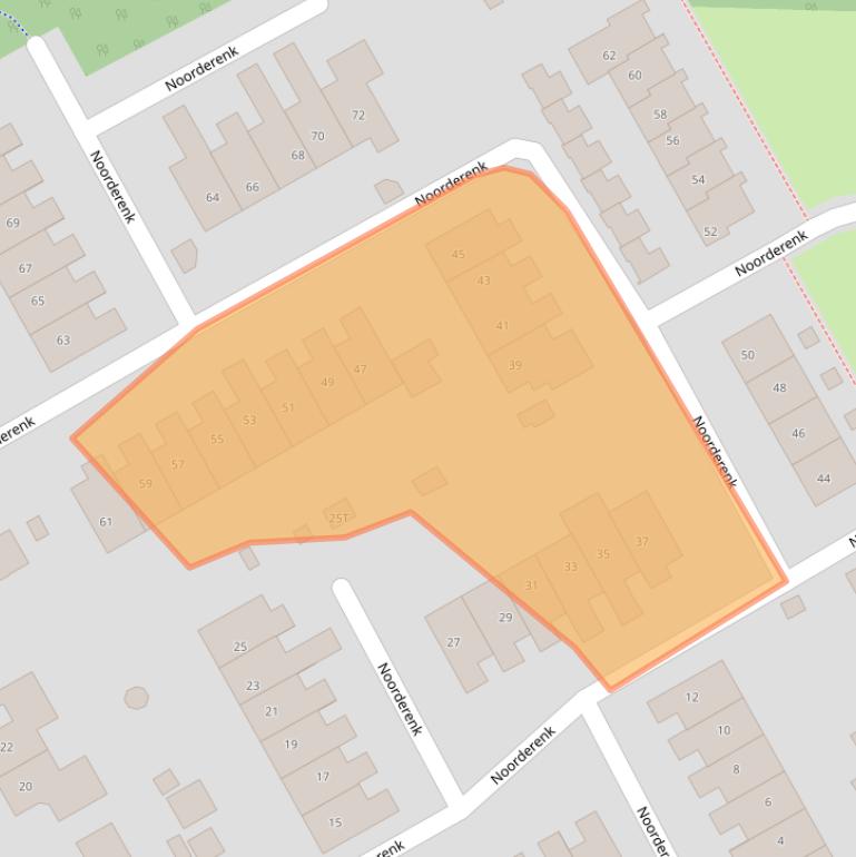Kaart van postcodegebied 7437VT.