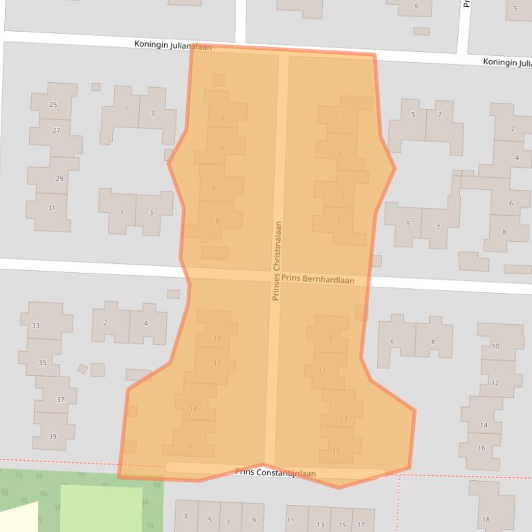 Kaart van postcodegebied 7437XZ.