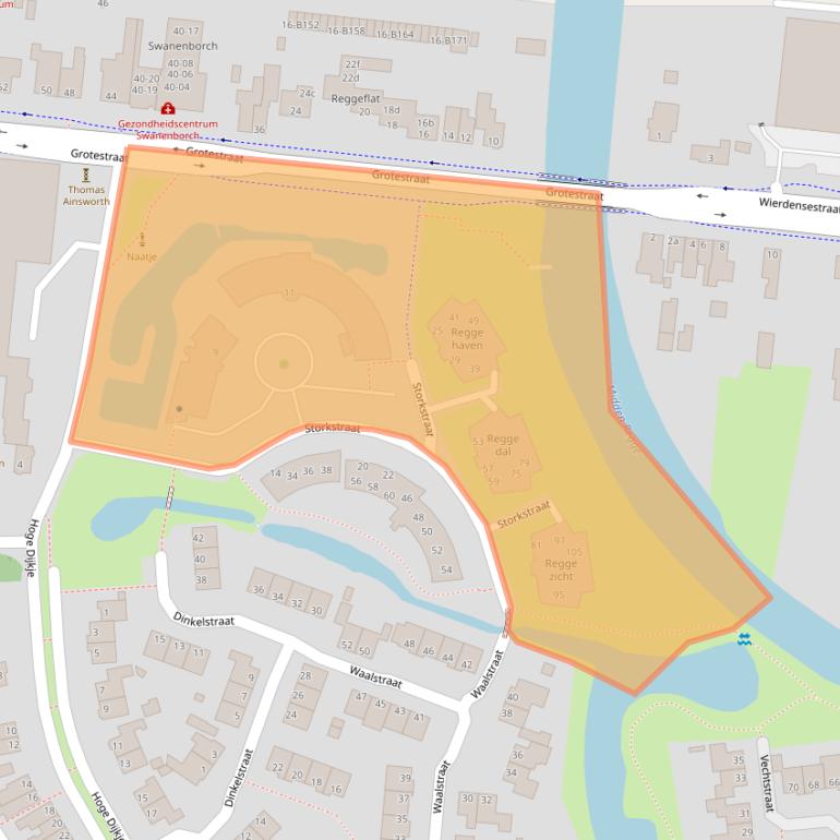 Kaart van postcodegebied 7442LW.