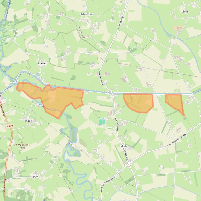 Kaart van postcodegebied 7447SV.