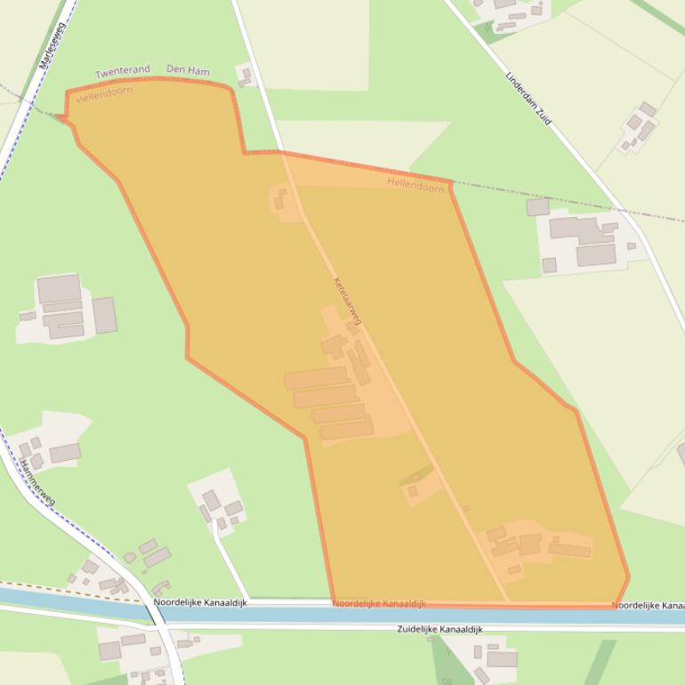 Kaart van postcodegebied 7447SX.