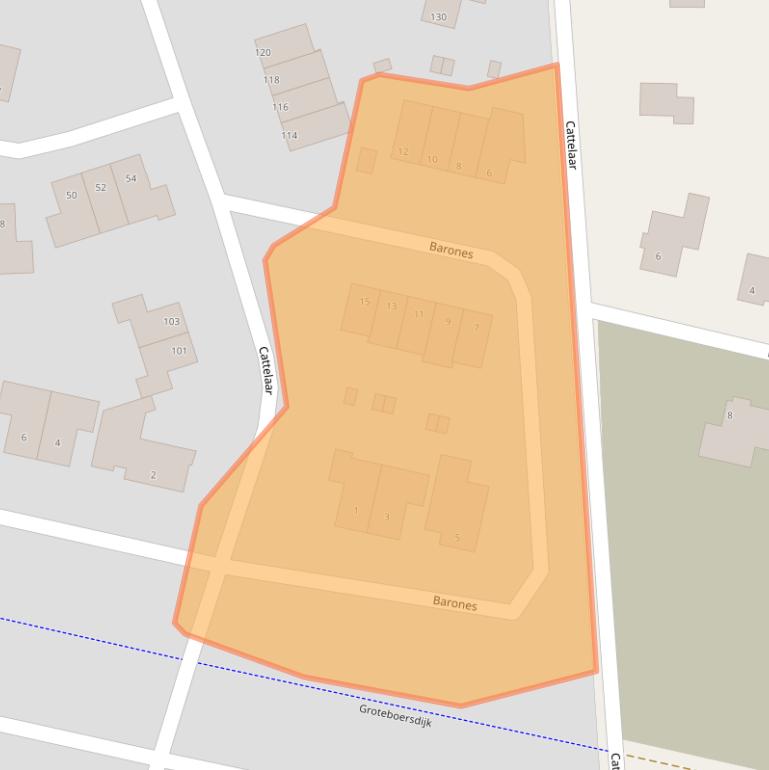 Kaart van postcodegebied 7461PS.