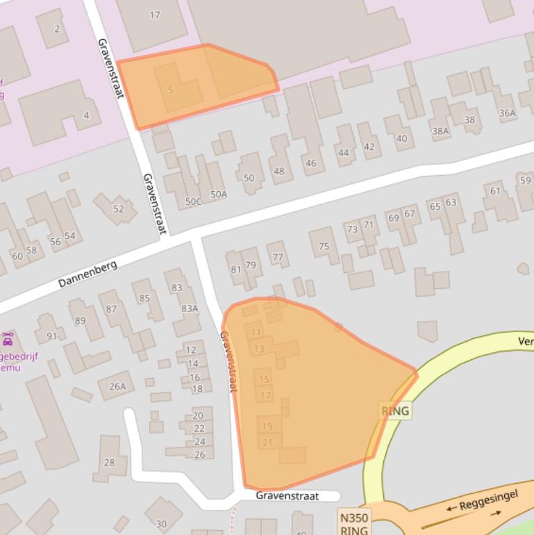 Kaart van postcodegebied 7461TM.