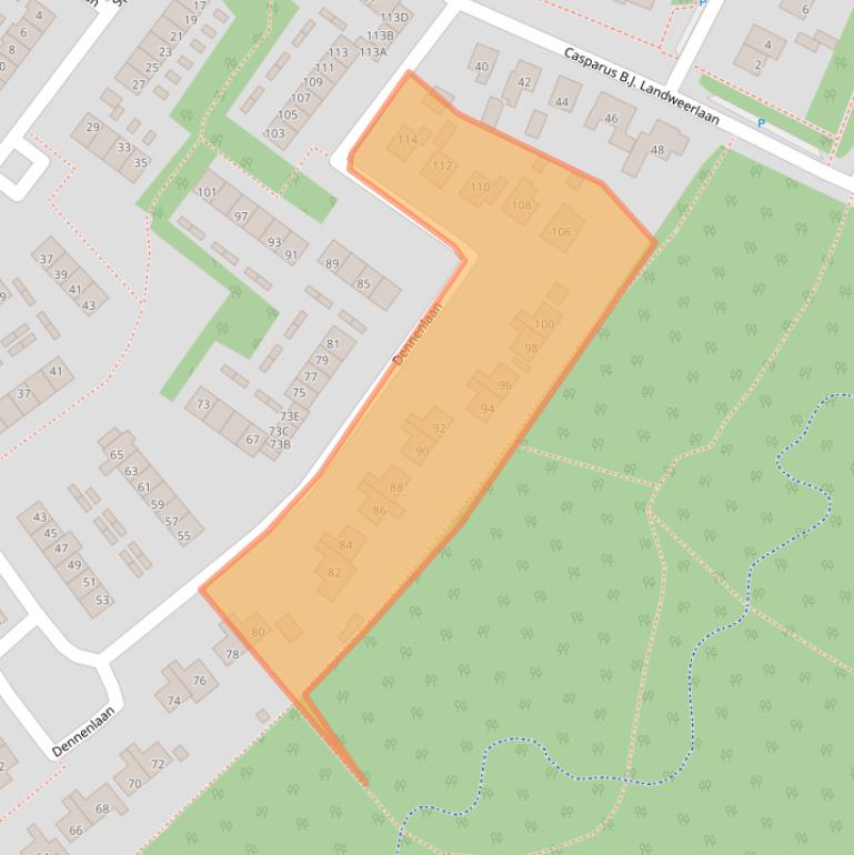 Kaart van postcodegebied 7461XK.