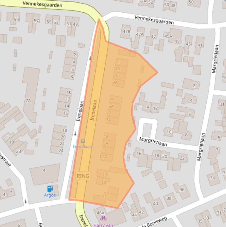 Kaart van postcodegebied 7462GP.