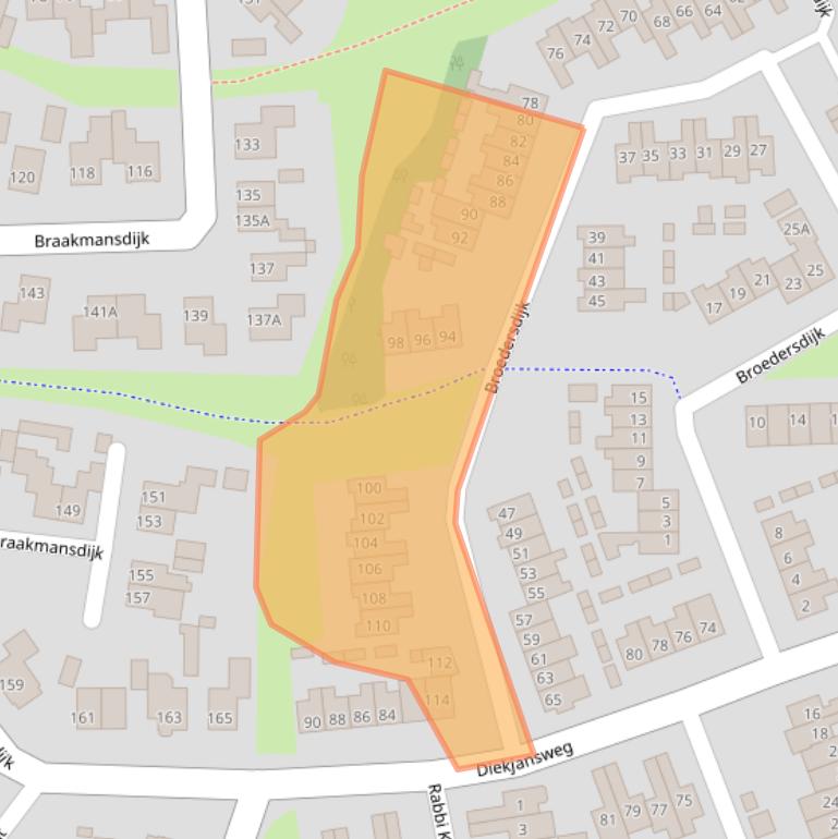 Kaart van postcodegebied 7462LE.