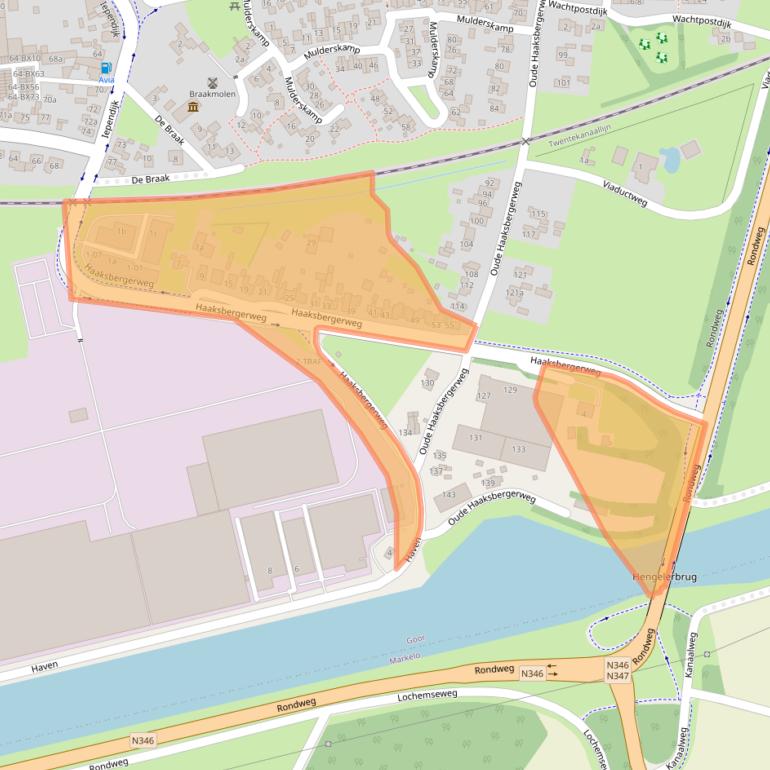 Kaart van postcodegebied 7471LS.