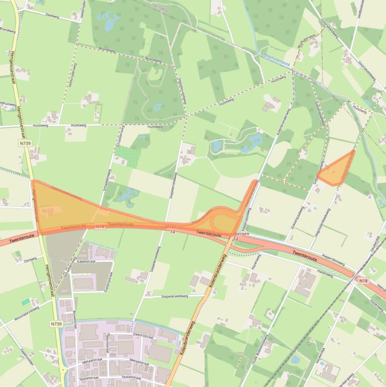 Kaart van postcodegebied 7482SB.