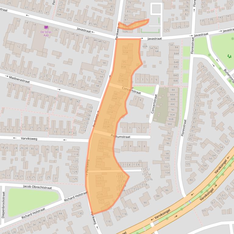 Kaart van postcodegebied 7512DP.